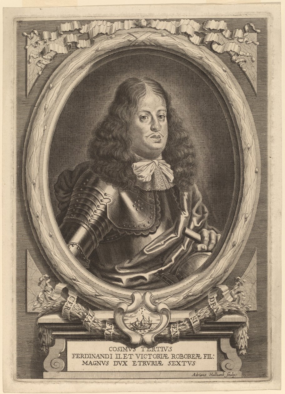 Cosimo III, Toskana Büyük Dükü by Adriaen Haelwegh
