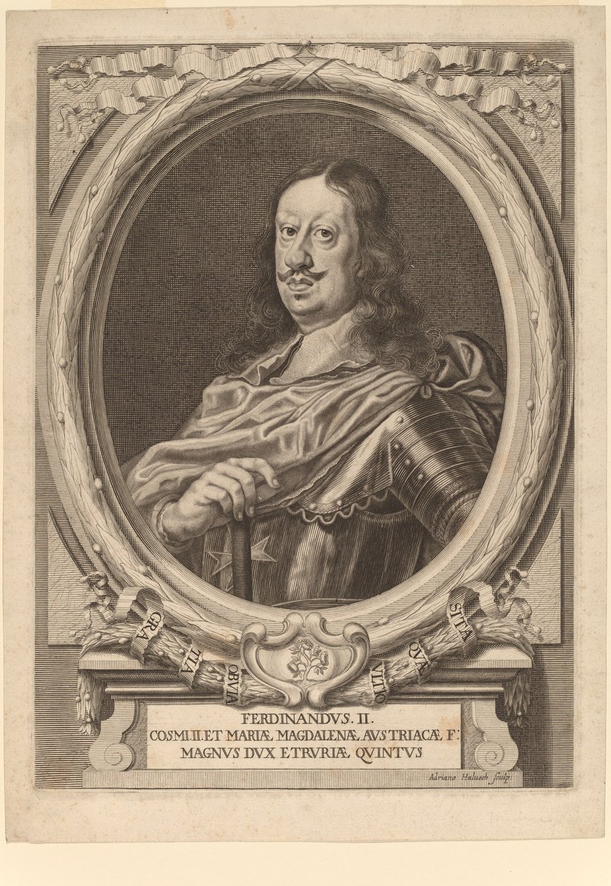 Ferdinand II, Toskana Büyük Dükü by Adriaen Haelwegh