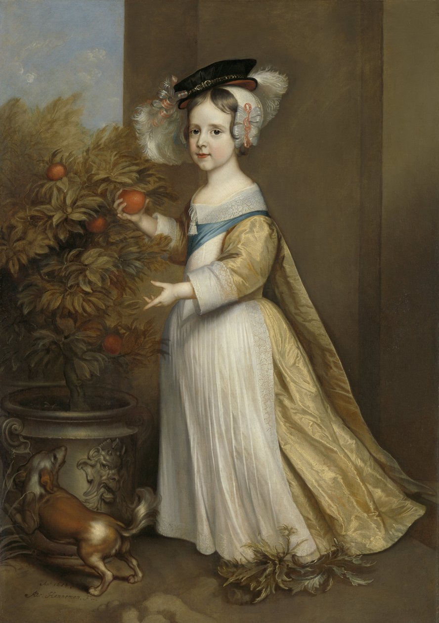 William III, Orange Prensi, çocukken, 1654 by Adriaen Hanneman