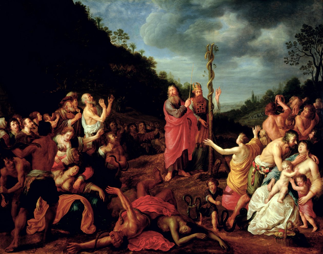 Musa ve Yüzsüz Yılan, 1640 by Adriaen I van Nieulandt