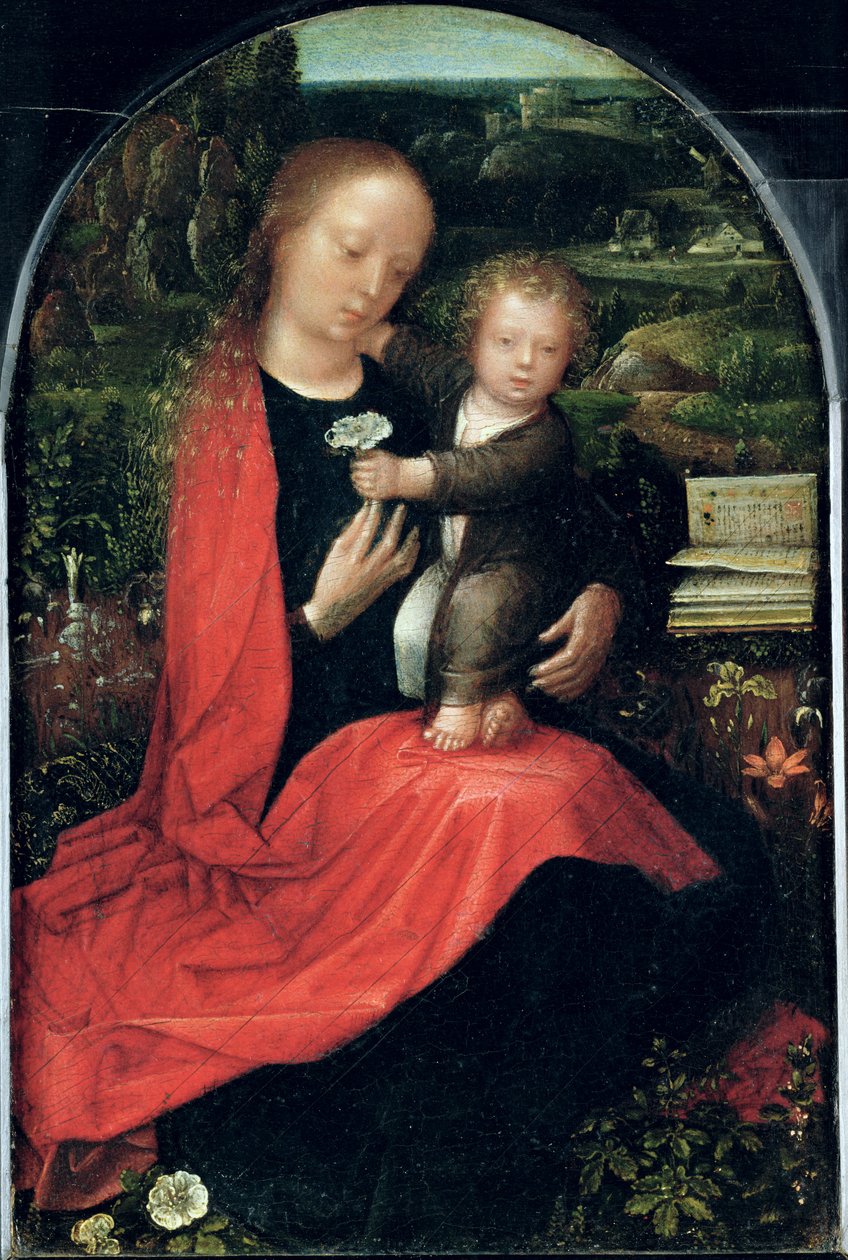 madonna ve çocuk by Adriaen Isenbrandt or Isenbrant
