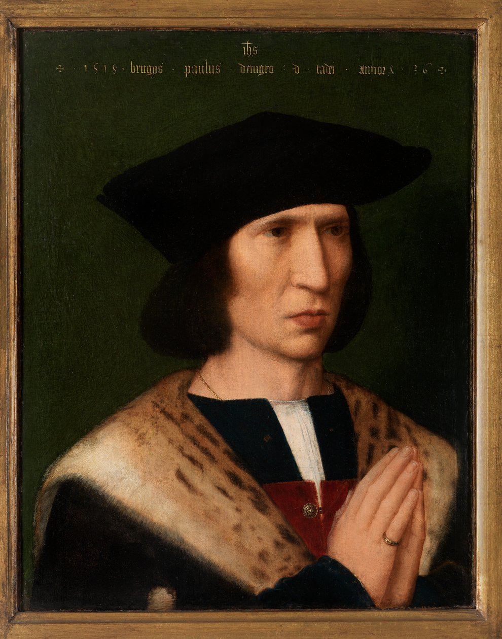 Paulus de Nigro'nun portresi by Adriaen Isenbrandt or Isenbrant
