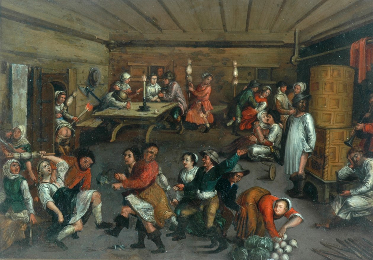 Hollandalı Bir Merrymaking, 1622 by Adriaen Jansz. van Ostade