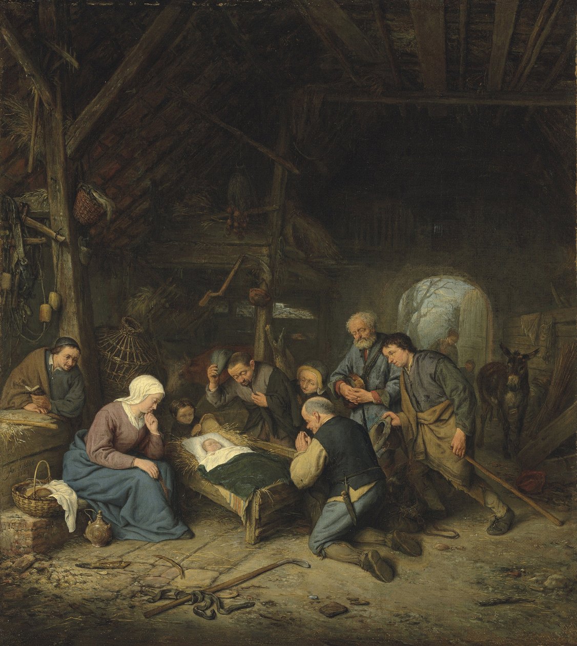 Barok: Çobanların Hayranlığı par Ostade, Adriaen Jansz, van (1610-1685) by Adriaen Jansz. van Ostade