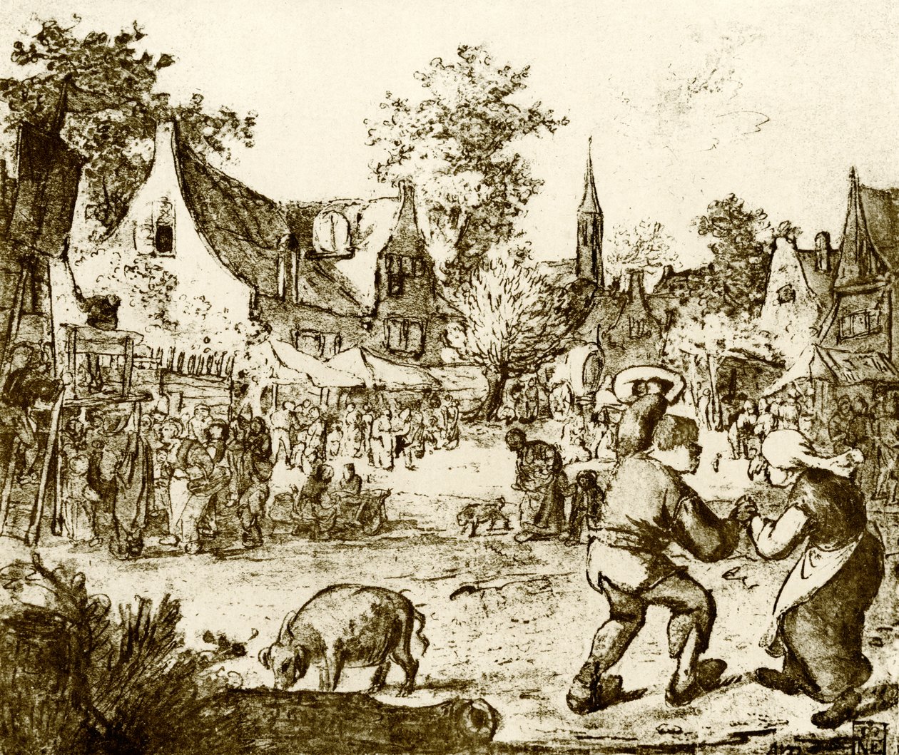Hollanda lunaparkı by Adriaen Jansz. van Ostade