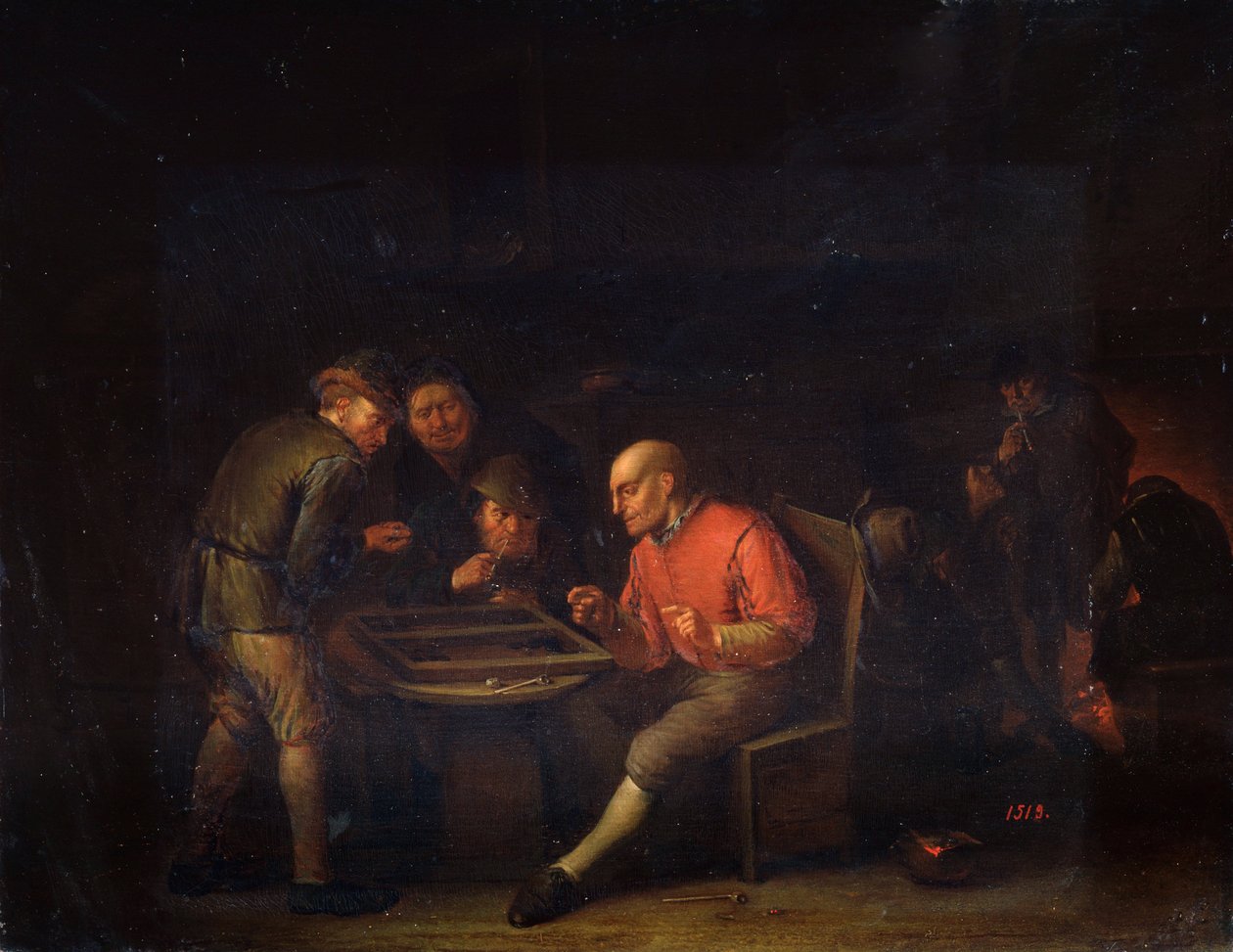 Zar Oynayan Flemings, 17. yüzyıl by Adriaen Jansz. van Ostade