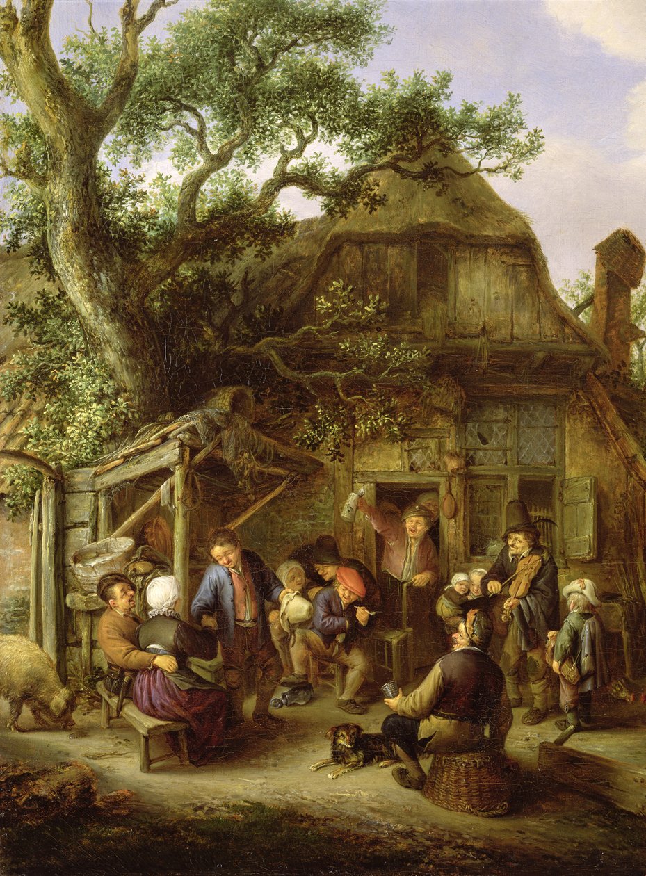 Mutlu Köylüler, 1648 (Ayrıntı) (bkz. 242086) by Adriaen Jansz. van Ostade