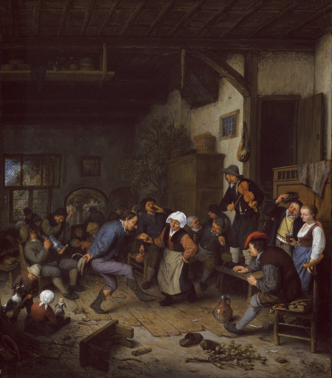 Bir handa neşeliler, 1674 by Adriaen Jansz. van Ostade