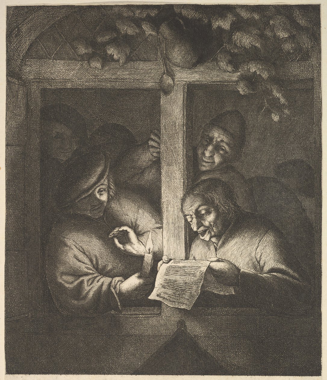 Penceredeki Şarkıcılar, 1610-85. by Adriaen Jansz. van Ostade