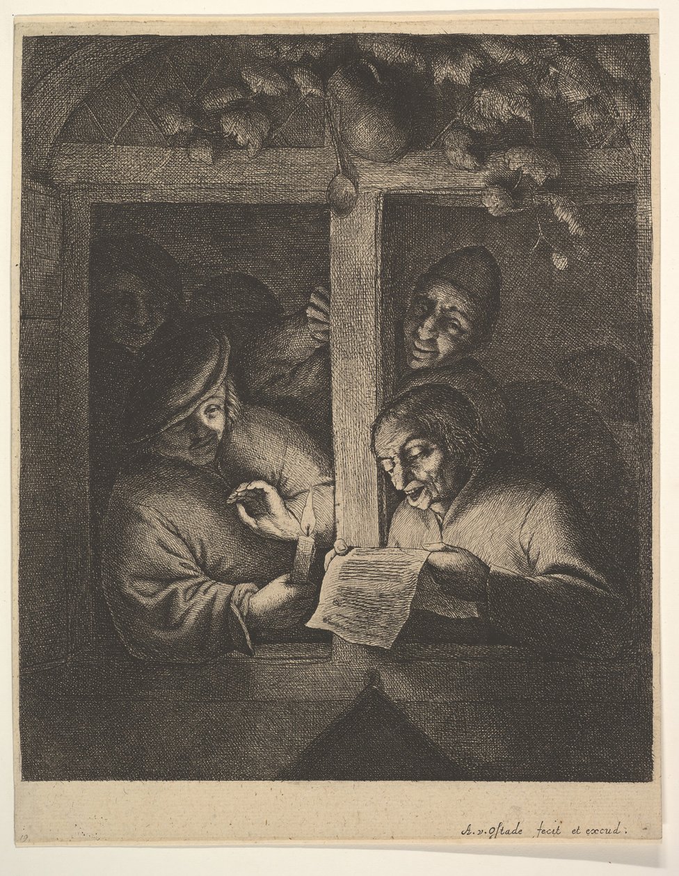 Penceredeki Şarkıcılar, 1610-85. by Adriaen Jansz. van Ostade