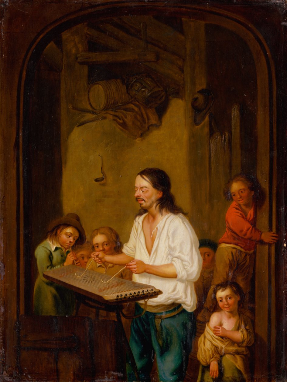 Cimbalom Oyuncusu, 1675. by Adriaen Jansz. van Ostade