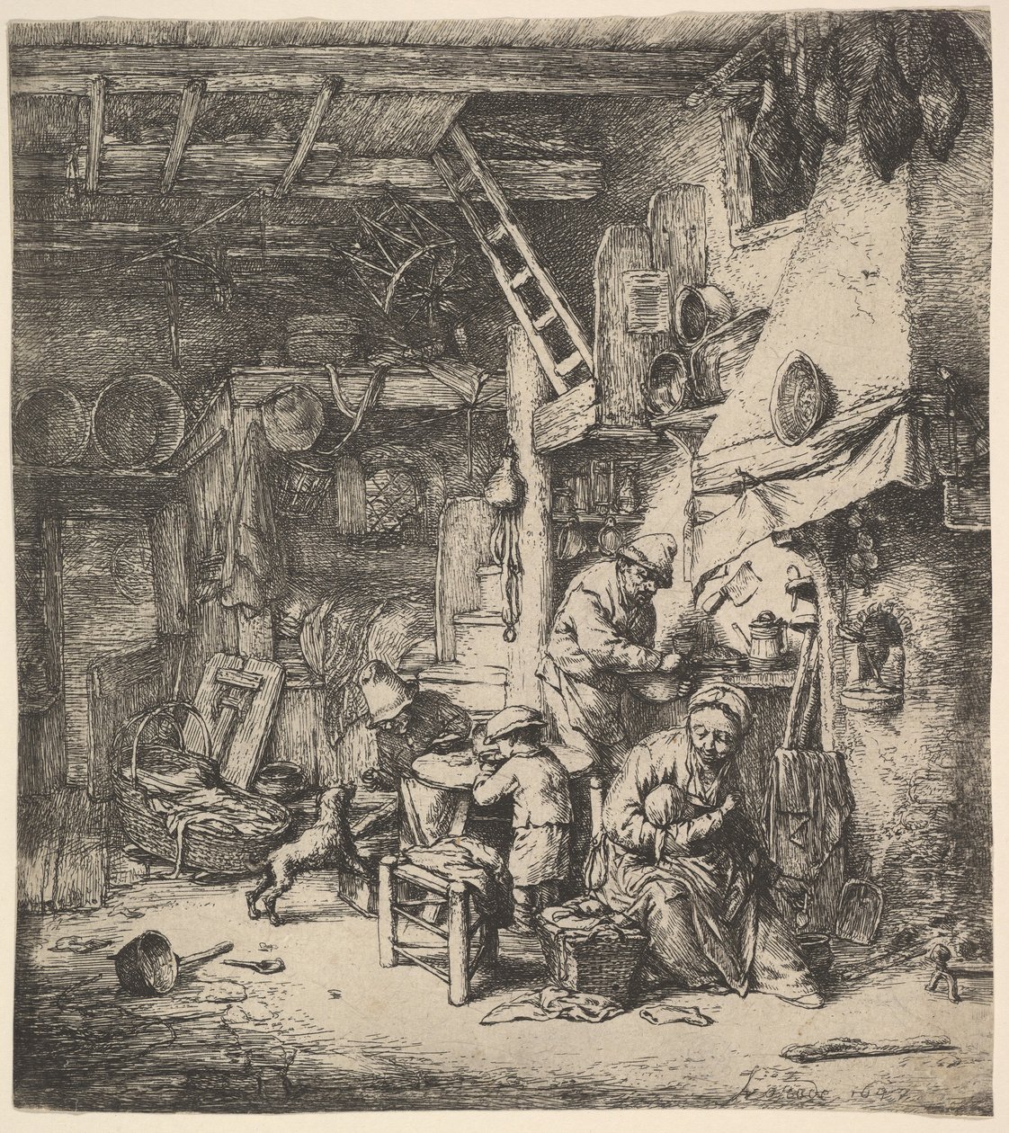 Aile, 1647. by Adriaen Jansz. van Ostade