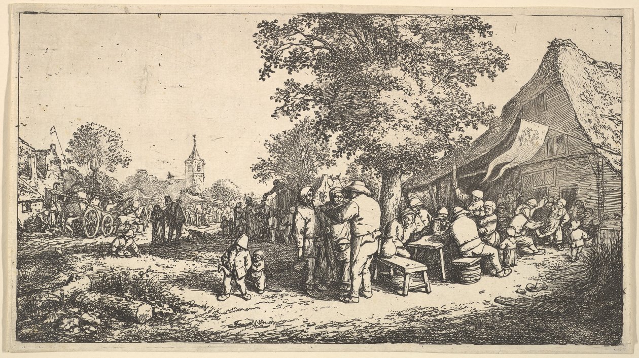 Büyük Ağacın Altındaki Kermes, 1610-85. by Adriaen Jansz. van Ostade