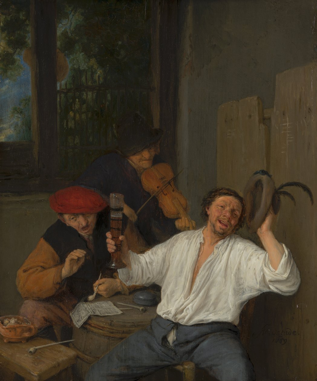 Neşeli İçenler, 1659 by Adriaen Jansz. van Ostade