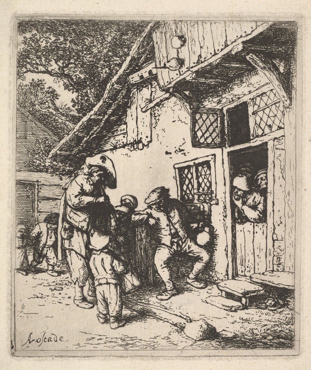 Seyahat Eden Müzisyenler, 1610-85. by Adriaen Jansz. van Ostade
