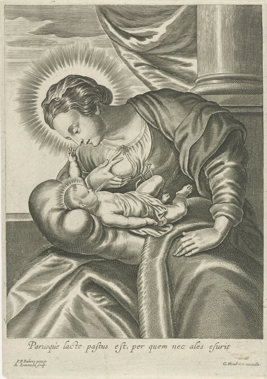 Meryem Mesih Çocuğunu Besler by Adriaen Lommelin (attributed to workshop of)