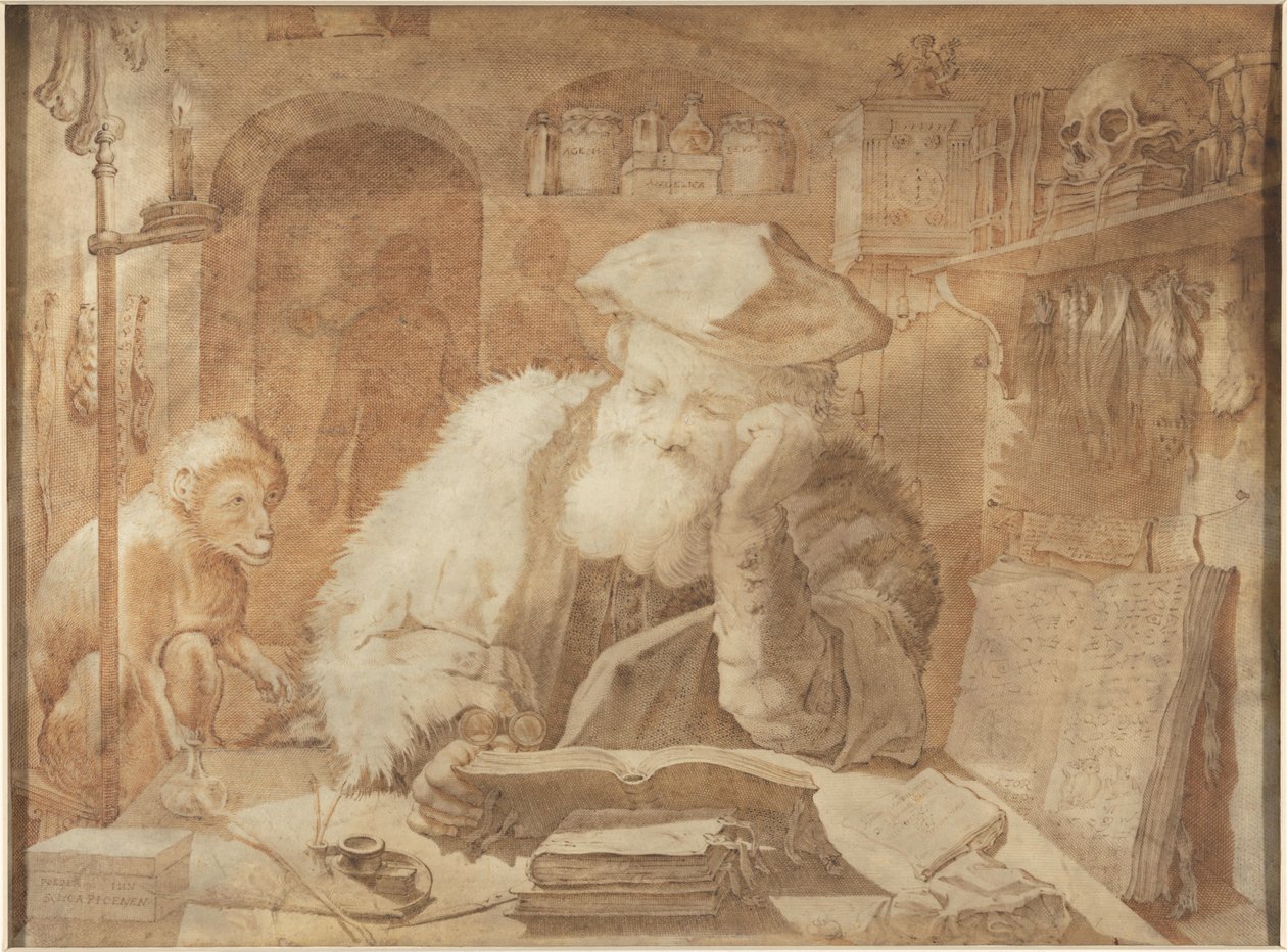 Dr. Faus, yaptığı çalışmada by Adriaen Matham