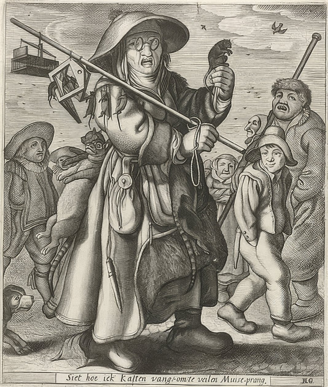 Mäusefänger (Fare Avcısı) by Adriaen Matham