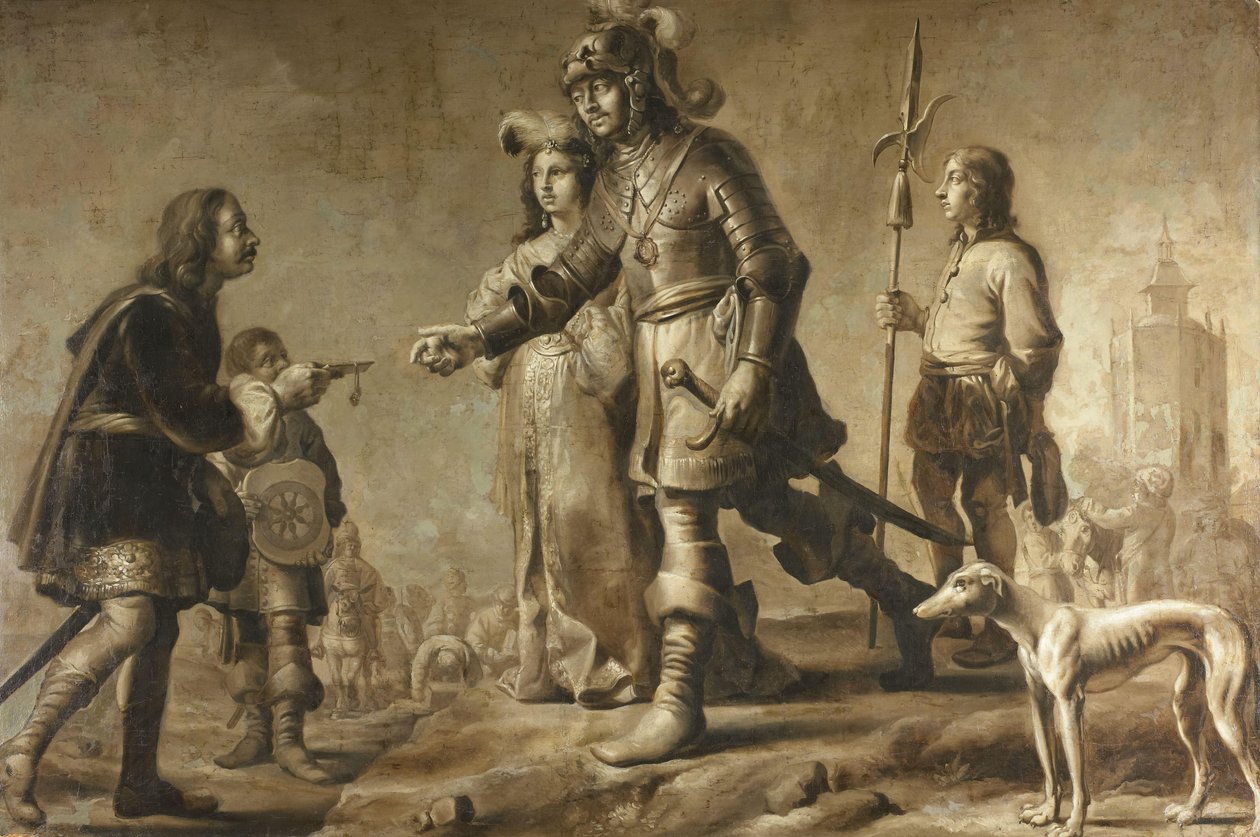 Boudewijn van Heusden (?-870) ve Karısı Sophia, Kral Edmund