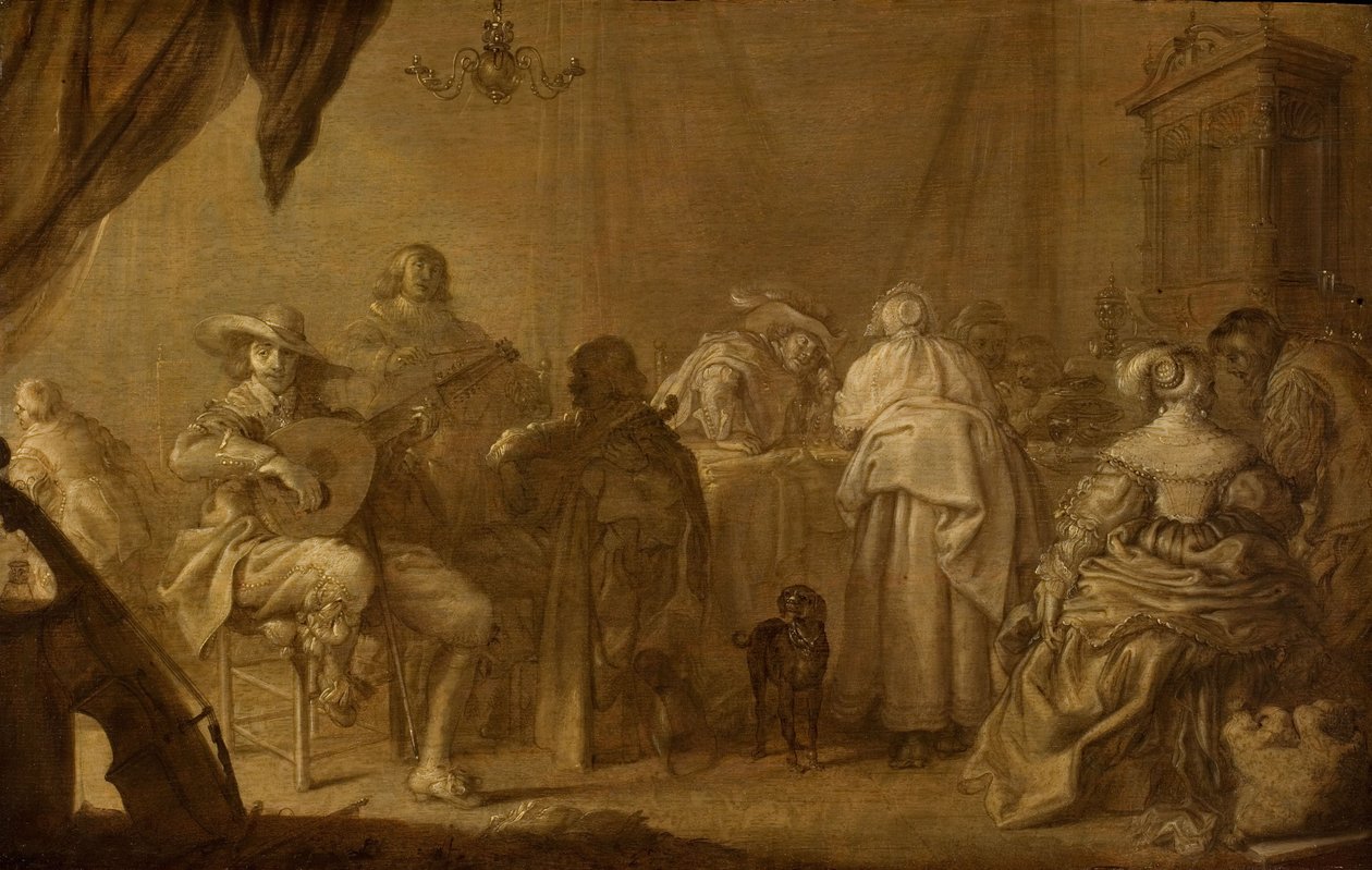 Müzikli Bir Parti by Adriaen Pietersz. van de Venne
