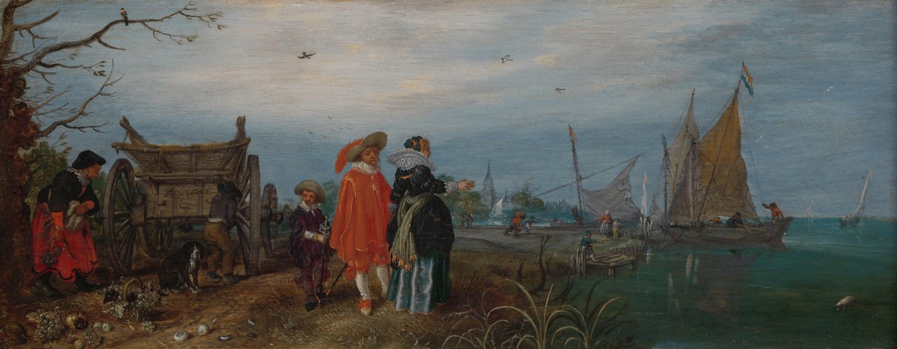 Sonbahar (Konuşma) by Adriaen Pietersz van de Venne