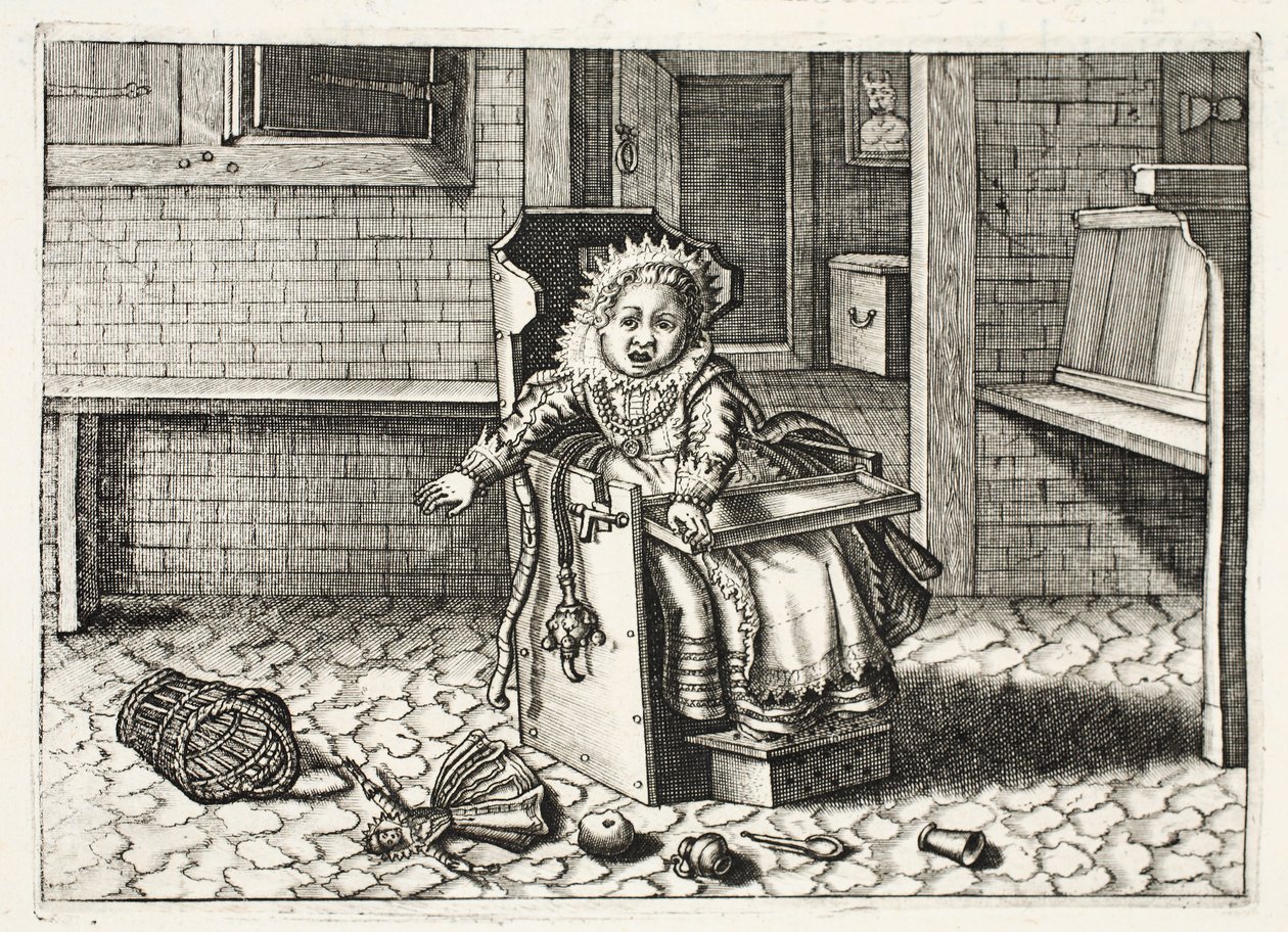 Oyuncakları için ağlayan bebek, Johannes de Brune (1589-1658), Jan Jacobs Schipper, Amsterdam, 1661 tarafından 