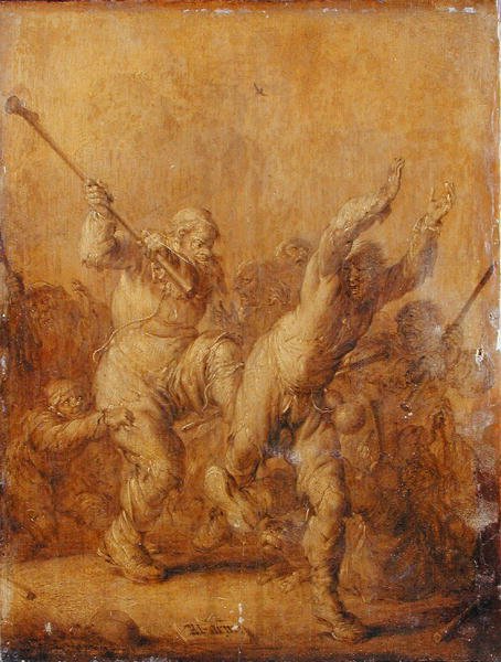 Dilenciler Dövüşü by Adriaen Pietersz. van de Venne
