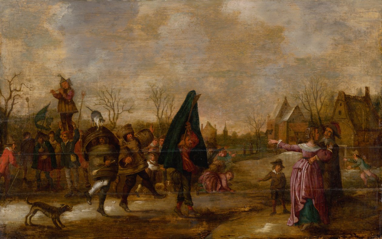 Karnaval Alayı, c. 1660. by Adriaen Pietersz van de Venne