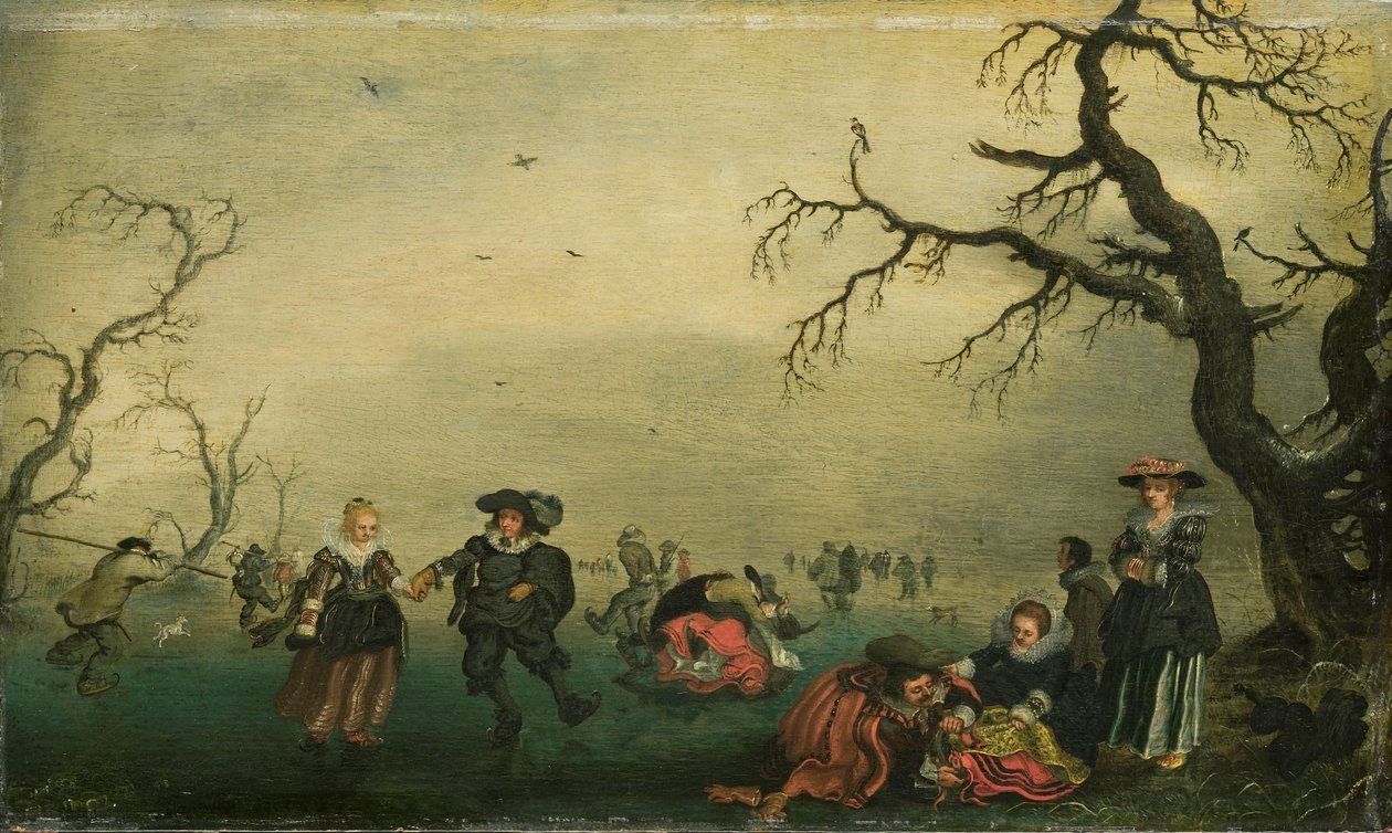 Buz Patencileri by Adriaen Pietersz. van de Venne