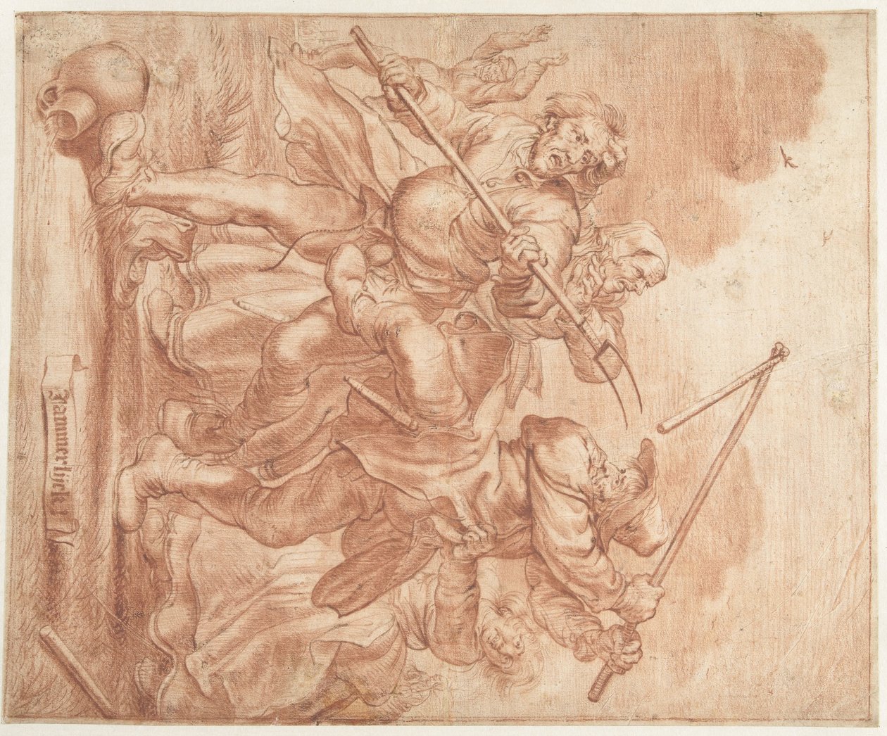 Acınası! (nesne üzerindeki başlık) by Adriaen Pietersz van de Venne