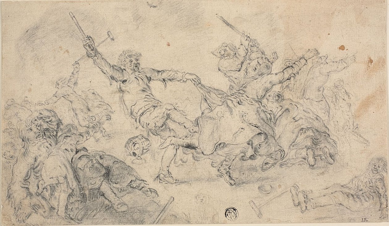 Kavgada Köylüler by Adriaen Pietersz. van de Venne