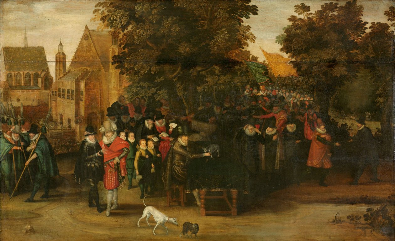 Hollanda Siyaseti Üzerine Hiciv Gösterisi, c.1619-20 by Adriaen Pietersz van de Venne