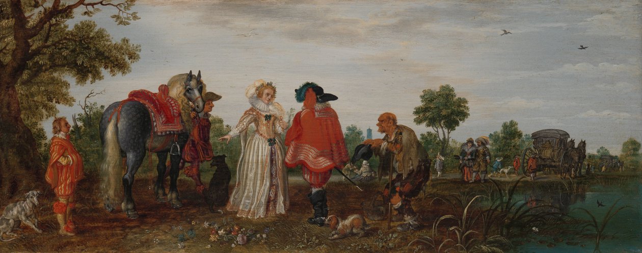 Bahar (Toplantı) by Adriaen Pietersz van de Venne