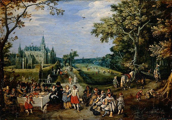 Savurgan Oğul Mesel (bakır üzerine yağlı boya) by Adriaen Pietersz. van de Venne