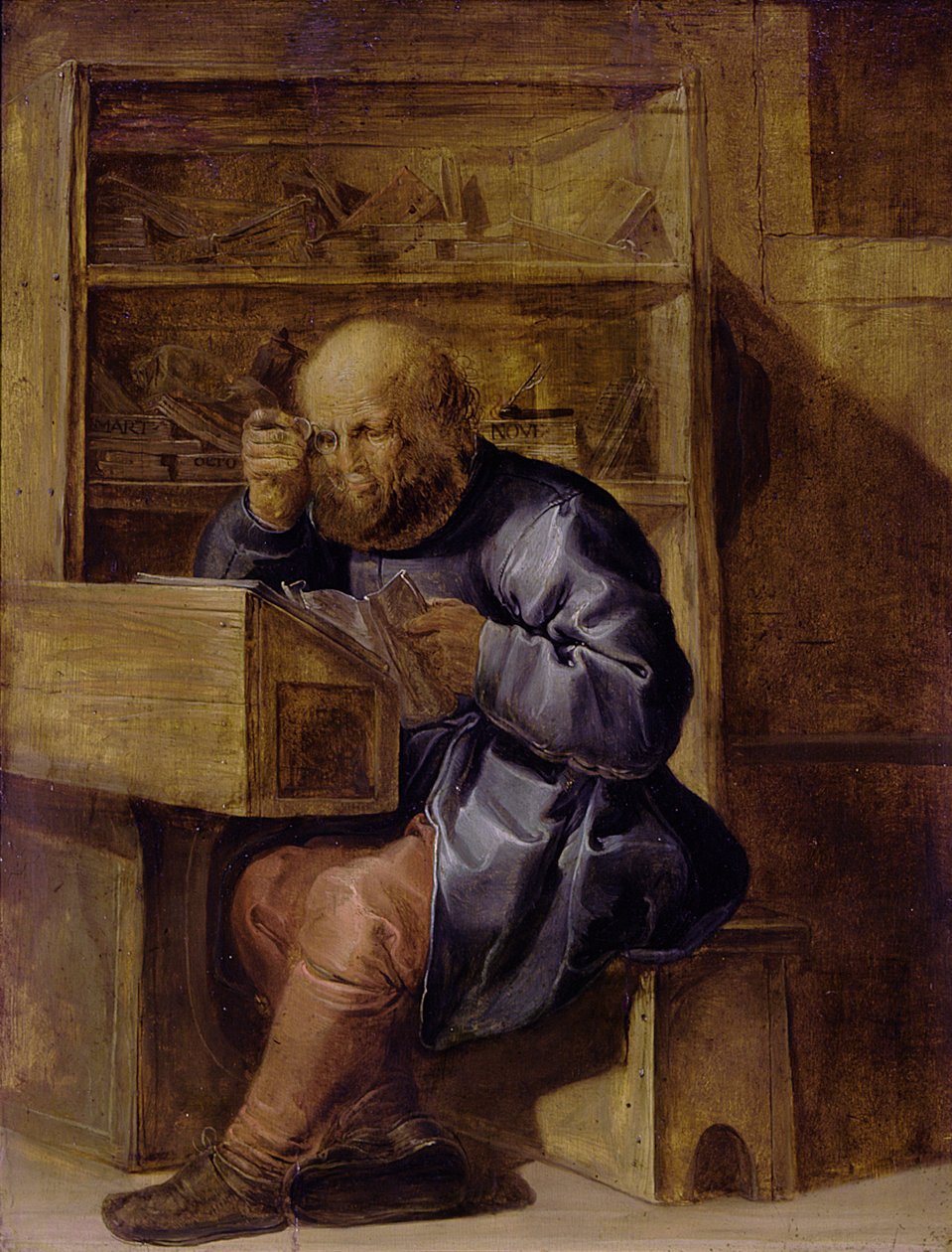 Düzeltici Cornelis Kiel iş başında, 17. yüzyılın ilk yarısı.. by Adriaen Pietersz. van de Venne