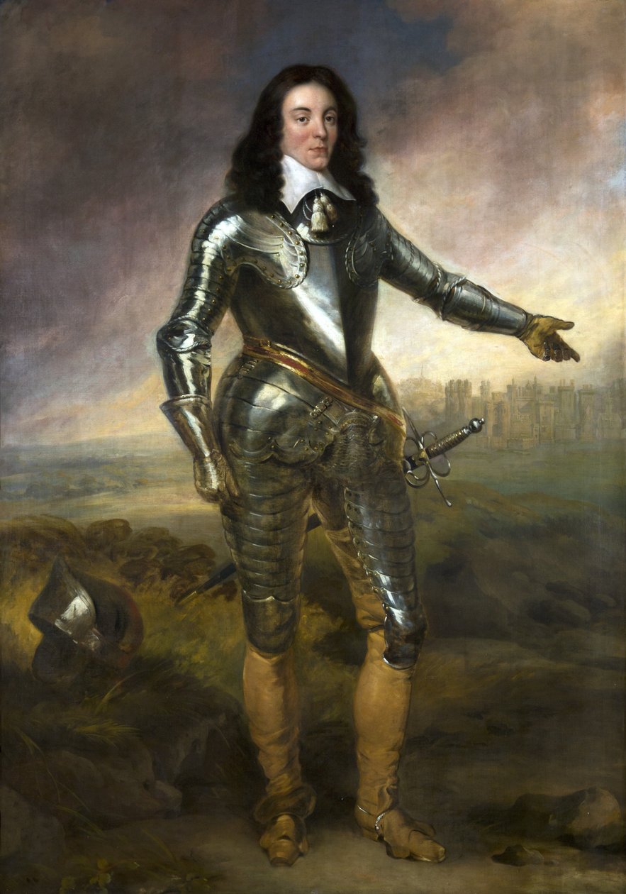 Kaptan Poole'un Zırhlı Portresi, 1671'den Önce by Adriaen attr.to Hanneman