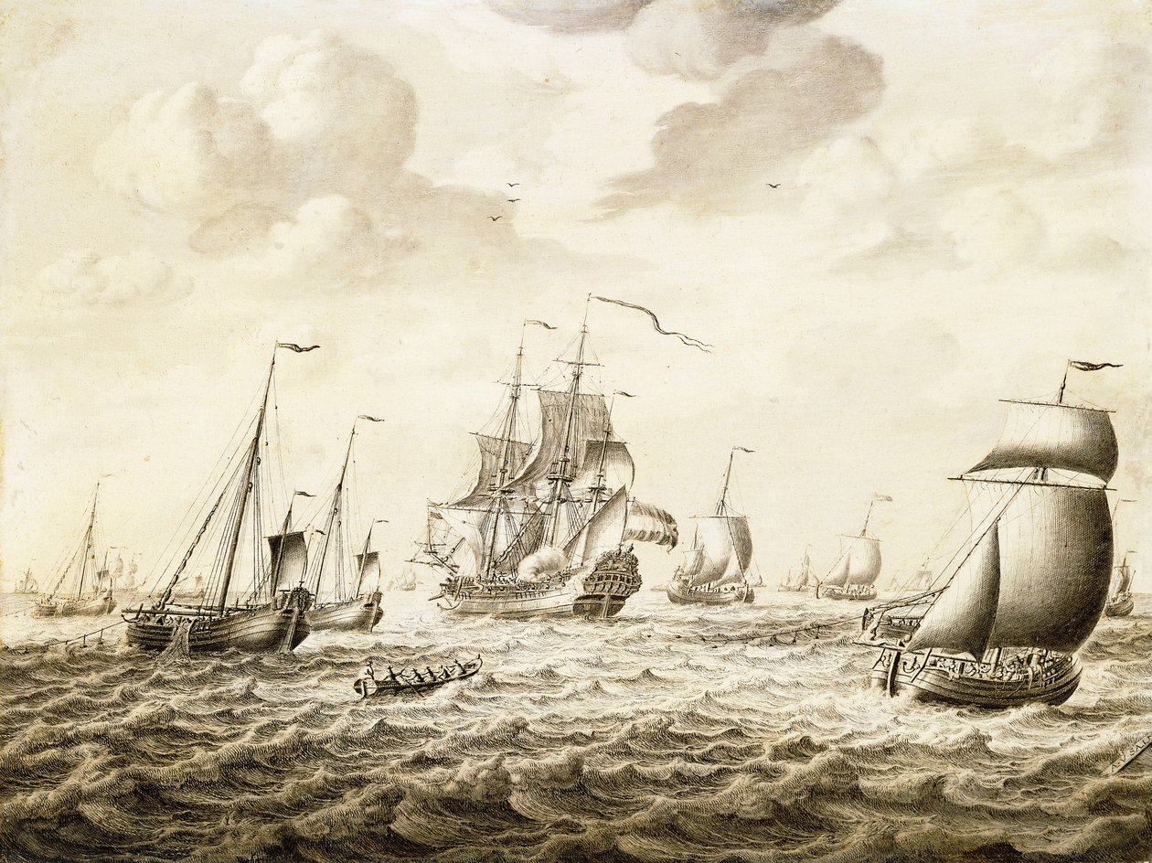 Bir Hollandalı Savaş Adamı Selam Veriyor - Bir Penschilderij, by Adriaen van Salm