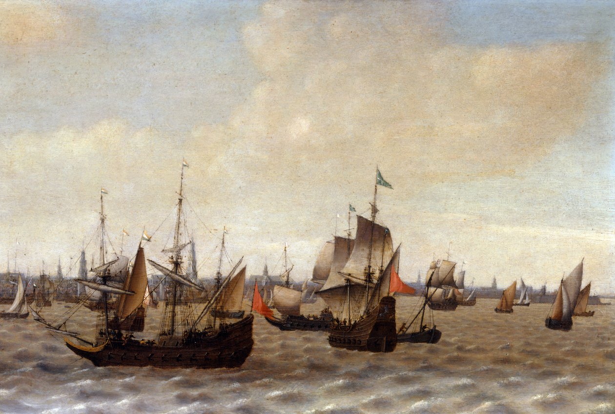 Anvers nakliyesi (tuval üzerine yağlı boya) by Adriaen van Diest