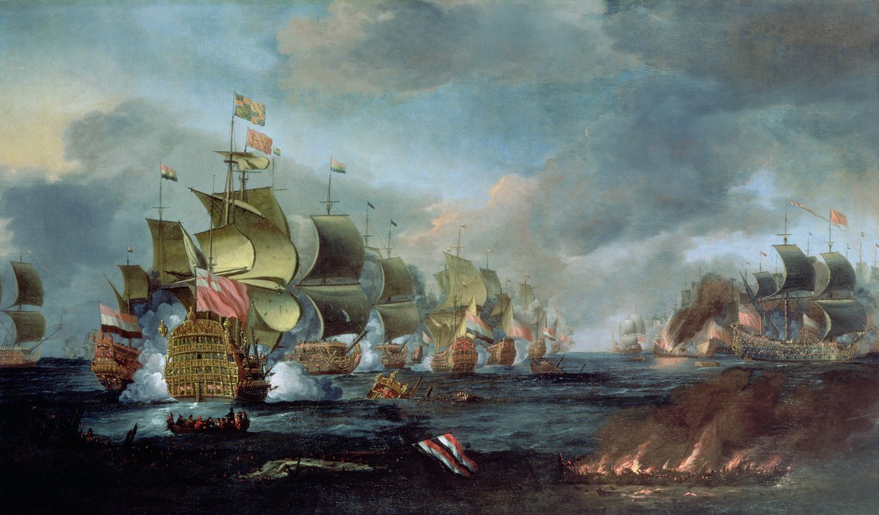 Lowestoft Savaşı, 3 Haziran 1665 by Adriaen van Diest
