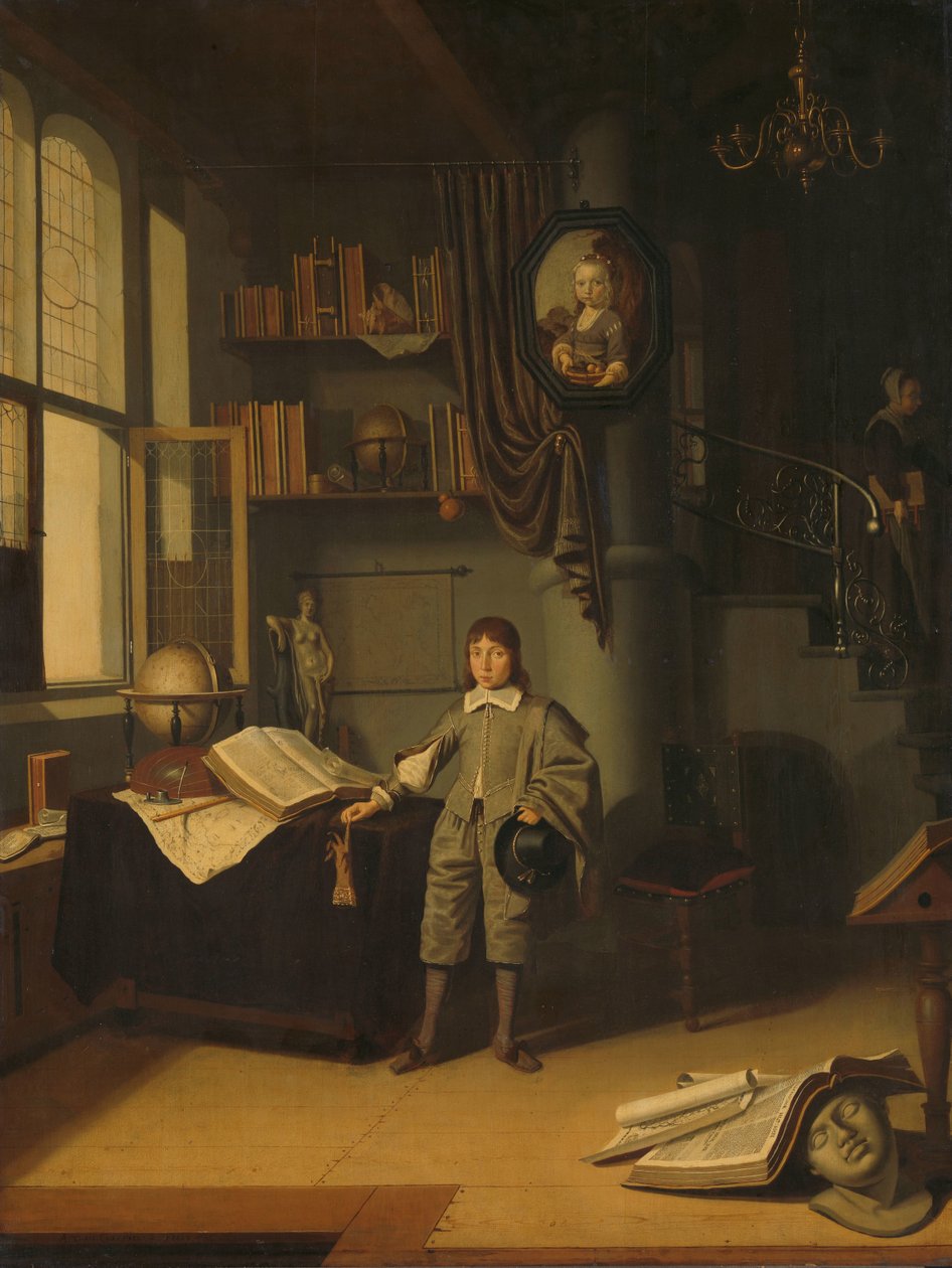 Bir Çalışmada Genç Adam by Adriaen van Gaesbeeck
