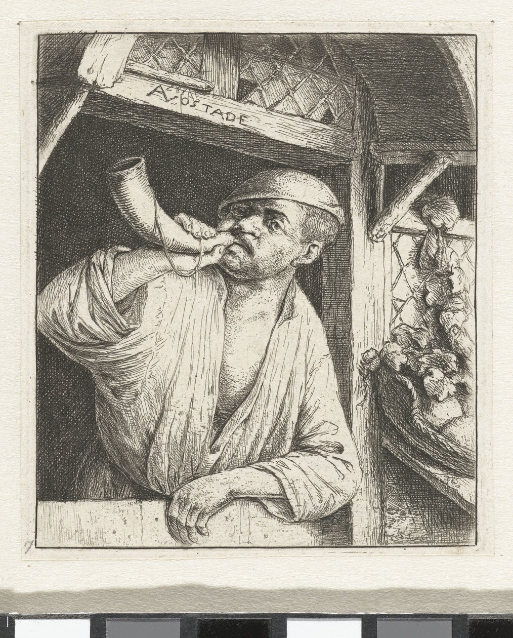 Fırıncı korna çalıyor by Adriaen van Ostade