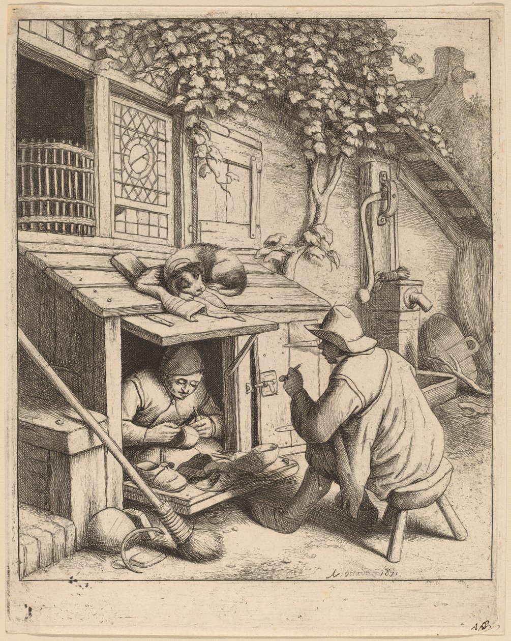 ayakkabıcı by Adriaen van Ostade
