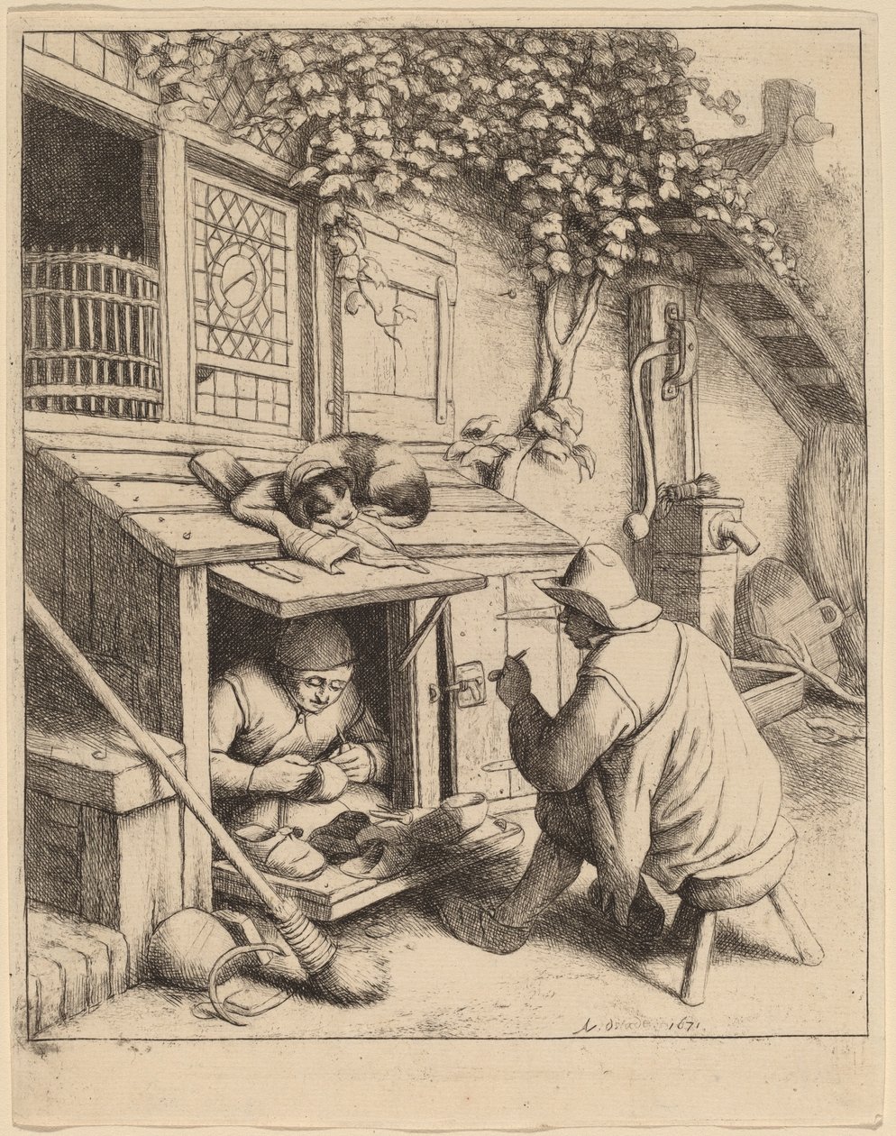 ayakkabıcı by Adriaen van Ostade