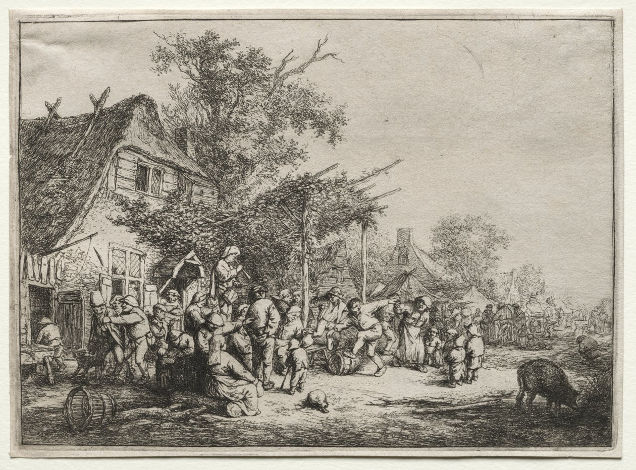 Kafes Altında Festival by Adriaen van Ostade