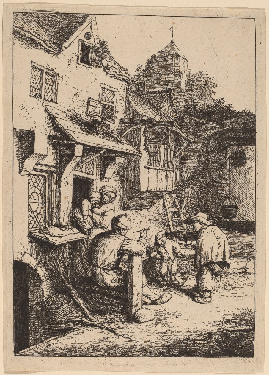 Kambur Kemancı by Adriaen van Ostade