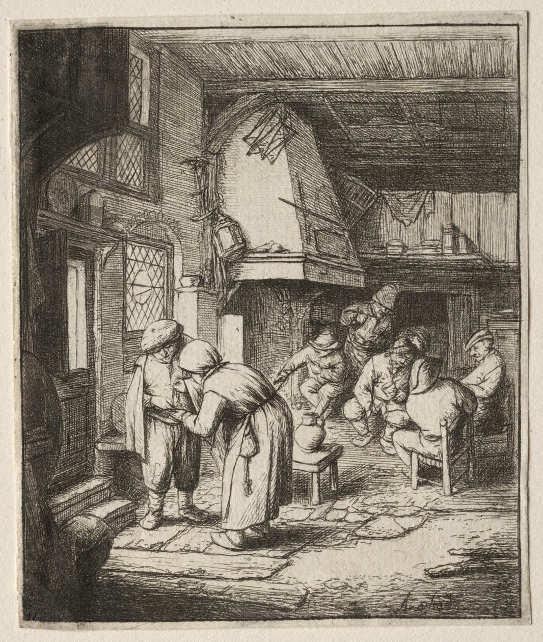 Köylü Borcunu Kapatıyor by Adriaen van Ostade