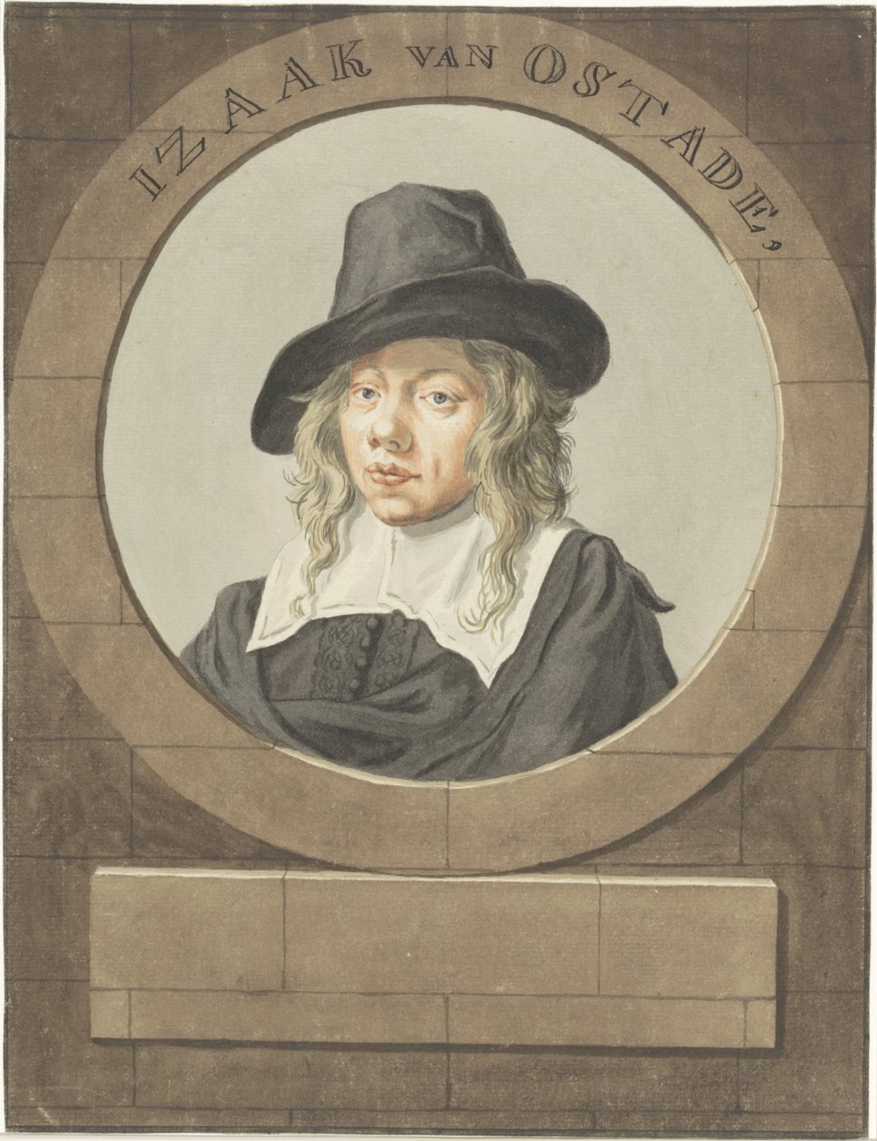 Isaac van Ostade'nin portresi by Adriaen van Ostade