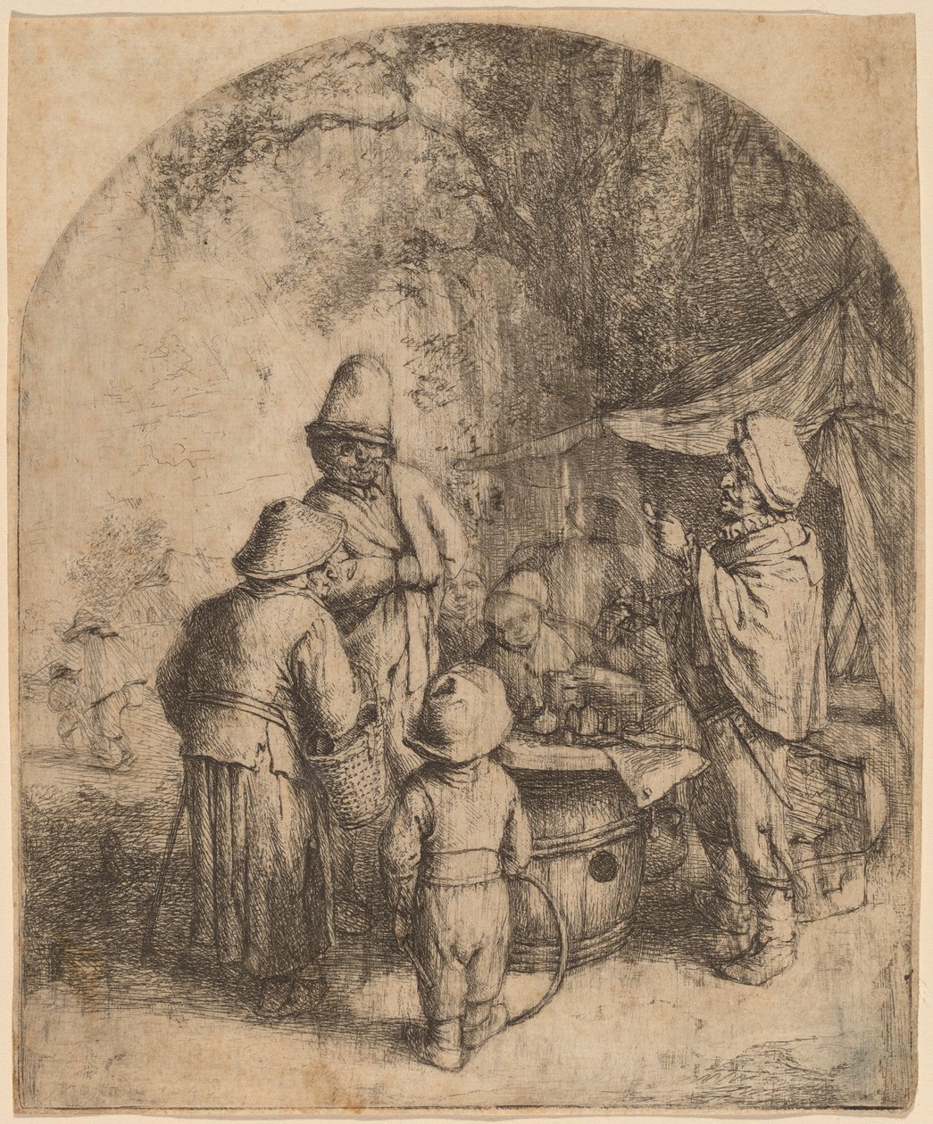 şarlatan avcısı by Adriaen van Ostade