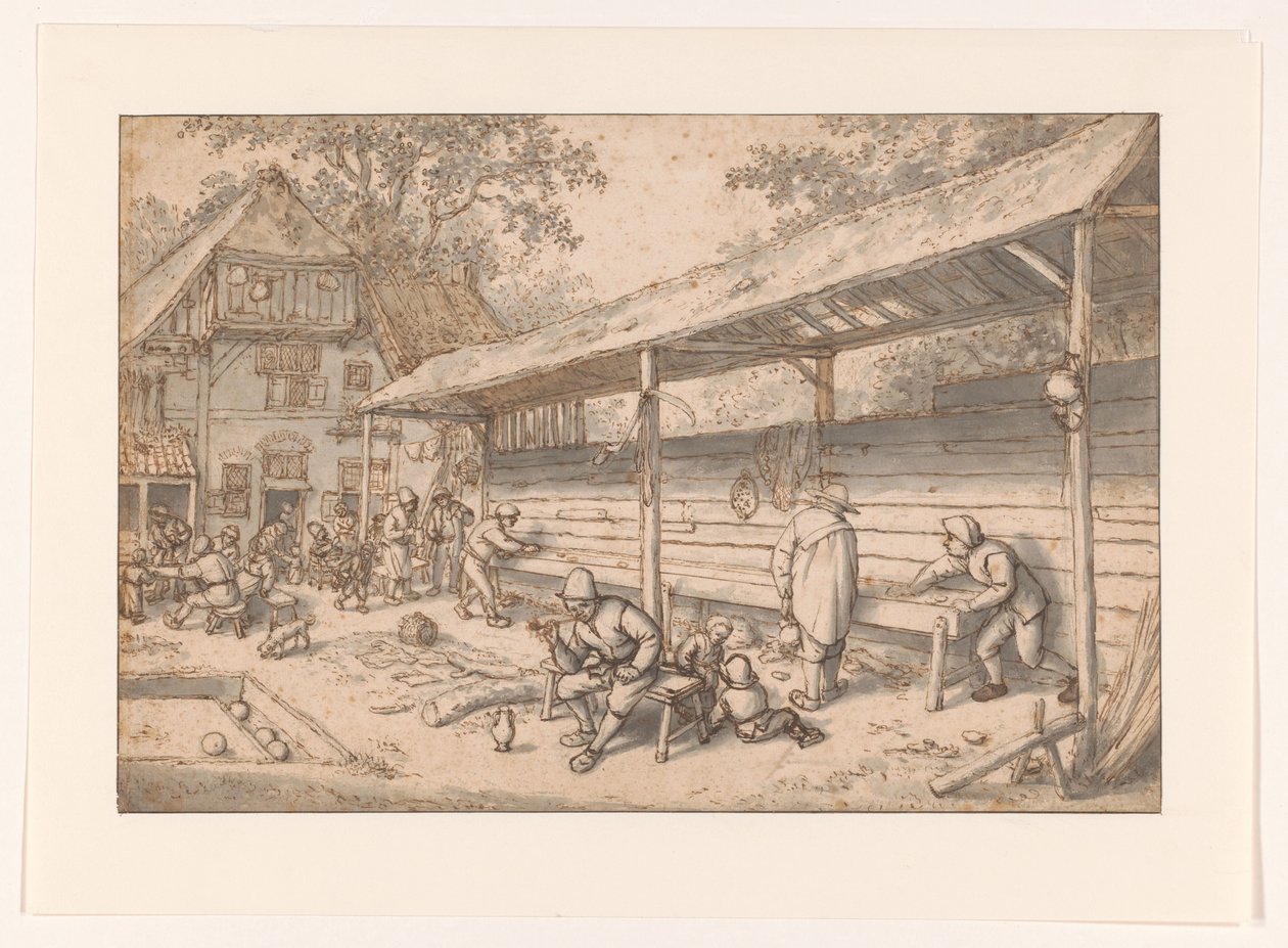 meyhane oyunları Bobin izi by Adriaen van Ostade