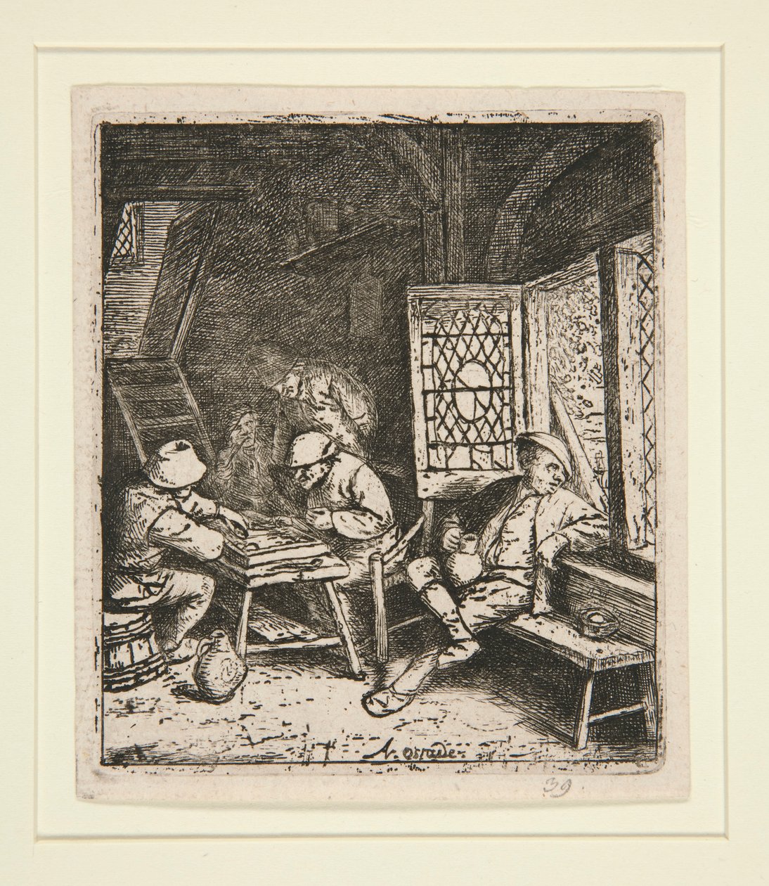 Tavla Oyuncuları by Adriaen van Ostade